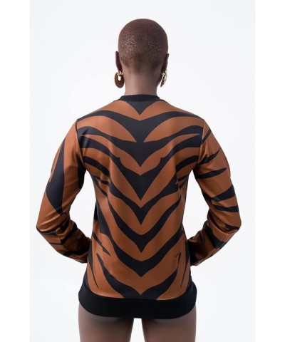 Women's Tonya Pull-Over Tiger Print $15.51 Blouses