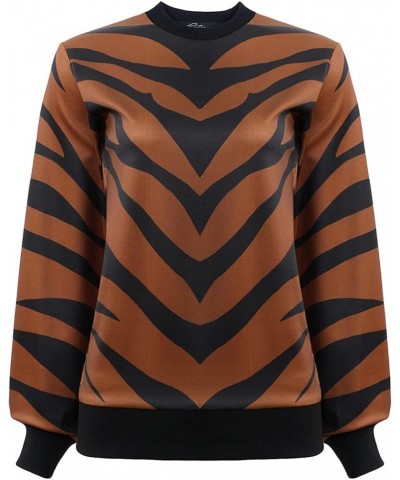 Women's Tonya Pull-Over Tiger Print $15.51 Blouses