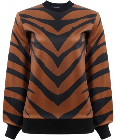 Women's Tonya Pull-Over Tiger Print $15.51 Blouses