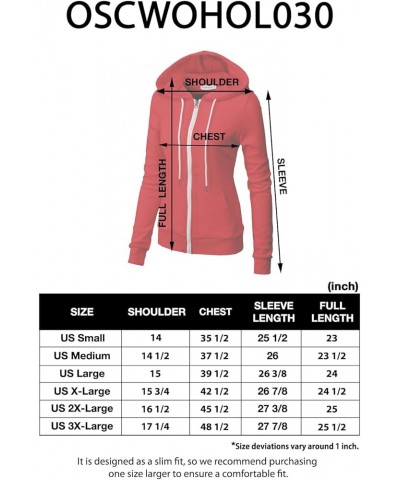 Women's Slim Fit Zip Up Hoodie Lightweight Long Sleeve Kangaroo Pocket Basic Casual wear Oscwohol030-cornflower $16.91 Hoodie...