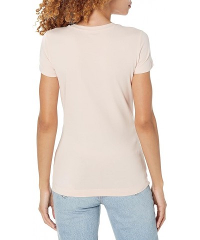 Women's Short Sleeve Crew Neck 4g Allover Tee Shirt Dolly Pink $30.09 T-Shirts