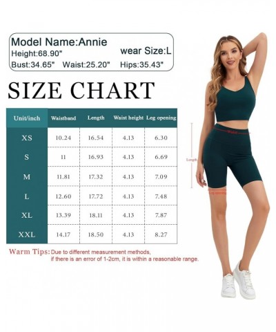 Women's 6" Biker Shorts High Waist Workout Yoga Running Volleyball Spandex Shorts with Pockets Black-6 $9.27 Activewear