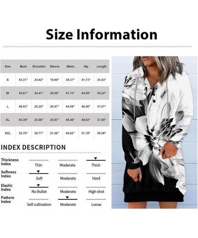 Dresses for Women Casual Hoodie Long Sleeve Drawstring Jumper Vintage Print Dress 2-navy $13.49 Others