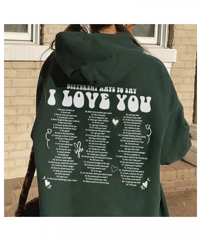 Different Ways To Say I Love You Trendy Sweatshirt, Words On Back Sweatshirt, Positive Quote Vsco Girl Sweatshirt, Words On B...