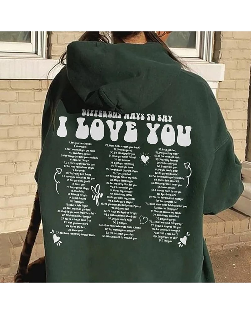 Different Ways To Say I Love You Trendy Sweatshirt, Words On Back Sweatshirt, Positive Quote Vsco Girl Sweatshirt, Words On B...