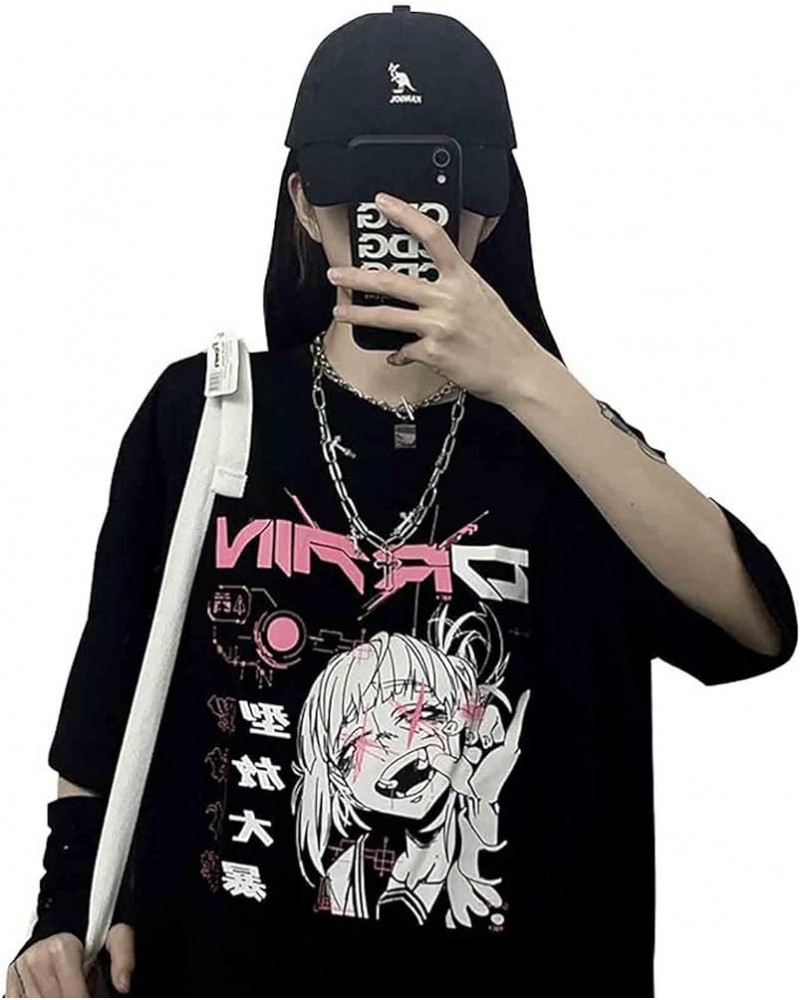 Goth Female Tee Aesthetic Loose Women T-Shirt Punk Dark Grunge Streetwear Ladies Gothic Top T-Shirts Harajuku Clothes 8 $10.1...