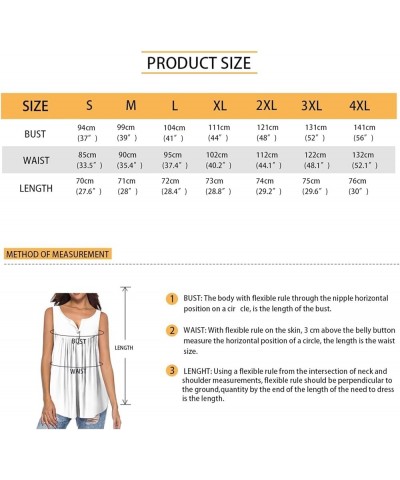 Womens Summer Casual Tank Tops Loose Fit V-Neck Shirts, Printed Henley Shirts Sleeveless Cami Tops Plus Size Paint Tree Ring ...