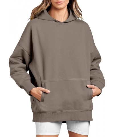 Hoodies for Women Oversized Hooded Sweatshirt Long Sleeve Loose Fit Pullover Drawstring Plus Size Tops with Pockets C-light B...