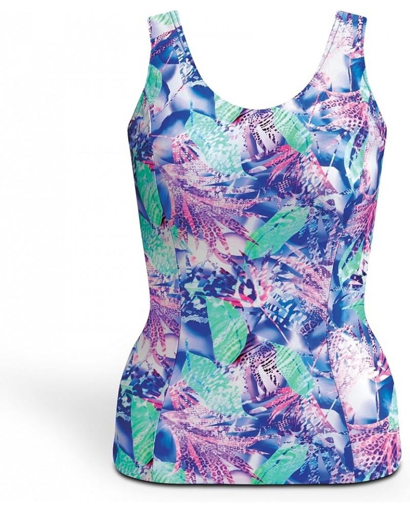 Women's Chlorine Resistant Princess Seam Tankini Swimwear Top Sanibel $32.64 Swimsuits