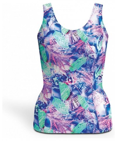 Women's Chlorine Resistant Princess Seam Tankini Swimwear Top Sanibel $32.64 Swimsuits