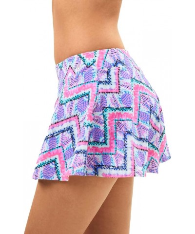 Swim Shorts Women High Waisted Bikini Bottom Tummy Control Bathing Suits Swimsuit Board Shorts with Liner Purple Print $11.76...