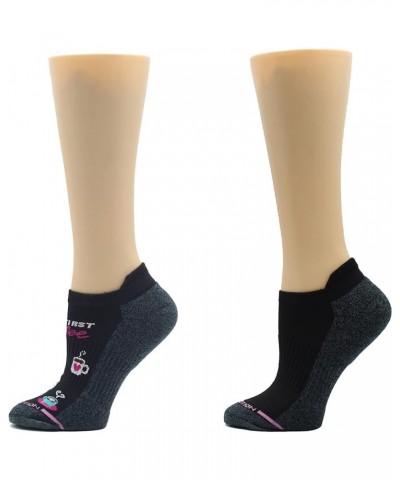 Womens Low Cut Cushioned Breathable Compression Ankle Socks with Arch Support 6 Pairs Black Morning Coffee $20.29 Activewear