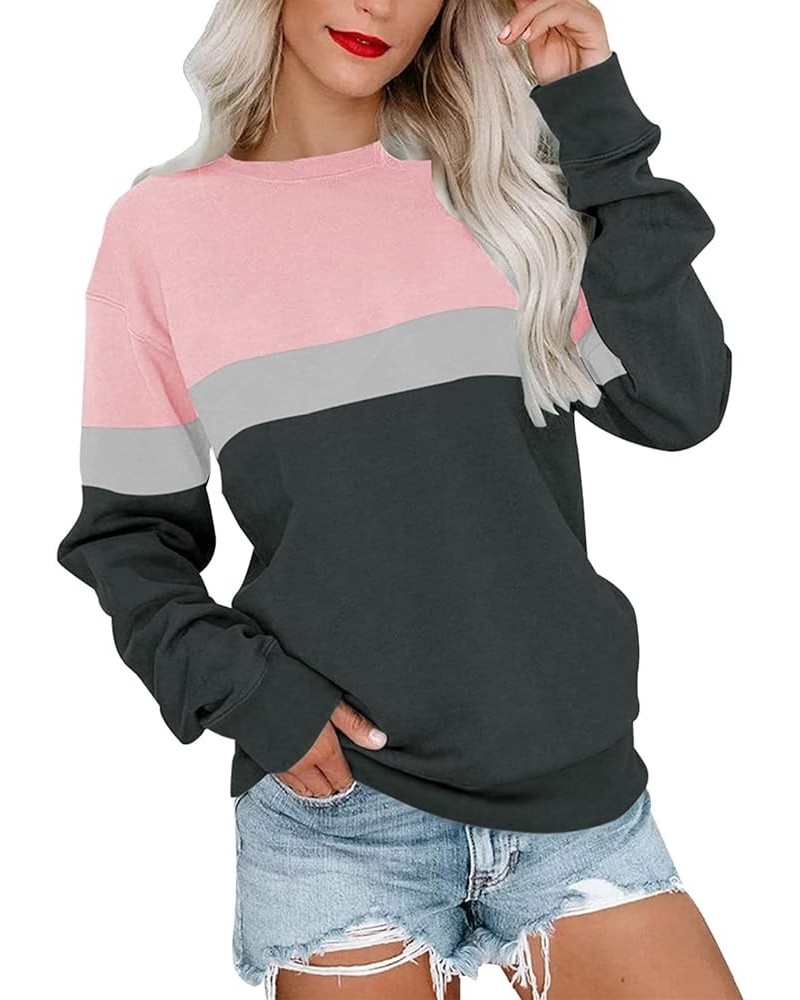 Womens Casual Round Neck Sweatshirt Long Sleeve Top Cute Pullover Loose Version Pullover Sweater Women Hoodie plus D 6 $9.27 ...