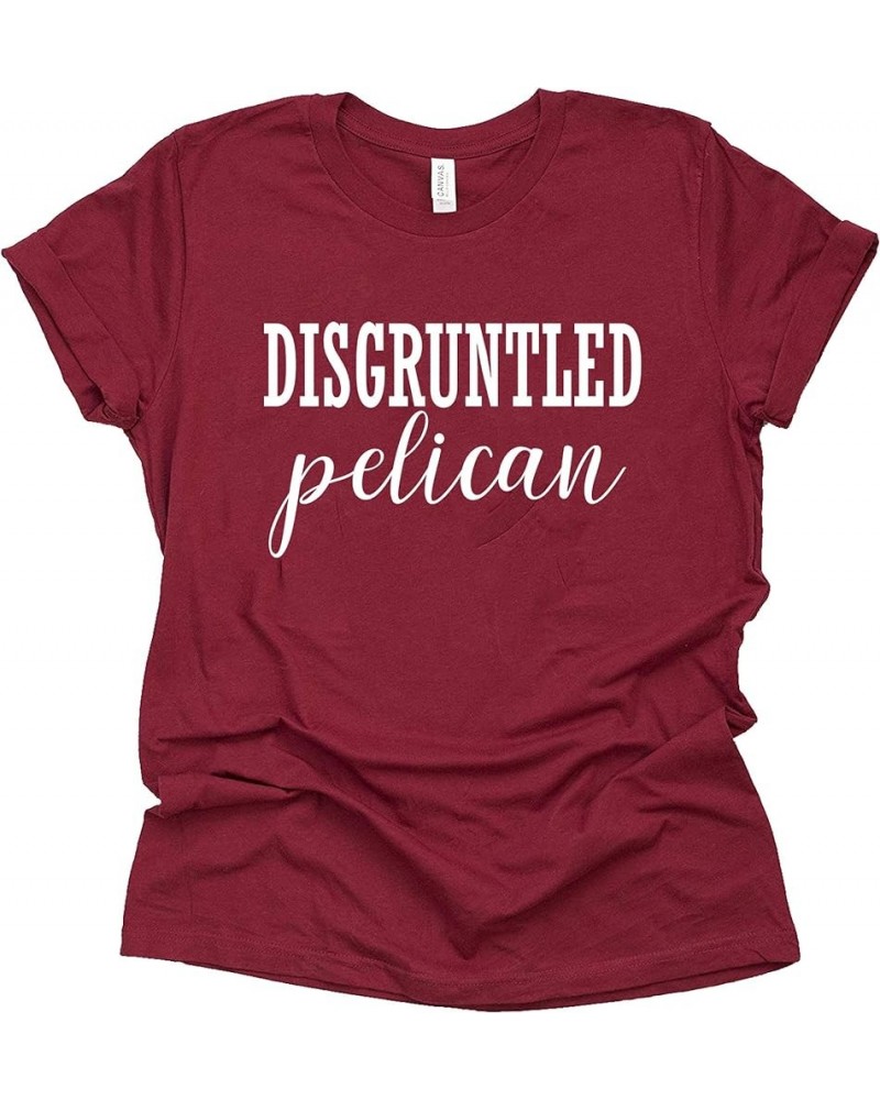 Disgruntled Pelican Shirt Moira Alexis Rose T-Shirt Novelty Shirt Short Sleeve Print Casual Top Raspberry $14.97 T-Shirts