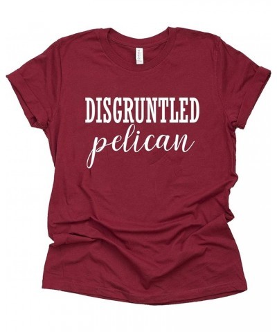 Disgruntled Pelican Shirt Moira Alexis Rose T-Shirt Novelty Shirt Short Sleeve Print Casual Top Raspberry $14.97 T-Shirts