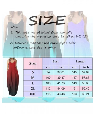 Maxi Dresses for Women 2024 Sleeveless Boho Plus Size Dresses Spaghetti Strap Flowy Long Sundresses with Pockets K-black $9.9...