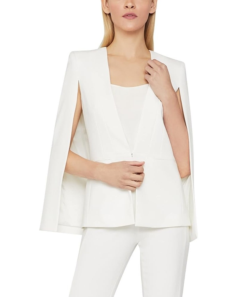 Women's Blazer with Long Cape Sleeves Off-white $75.87 Blazers