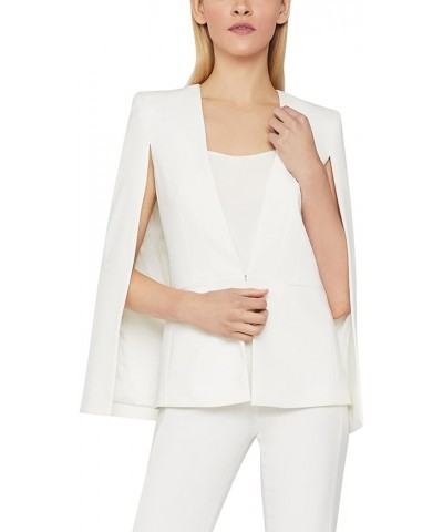 Women's Blazer with Long Cape Sleeves Off-white $75.87 Blazers