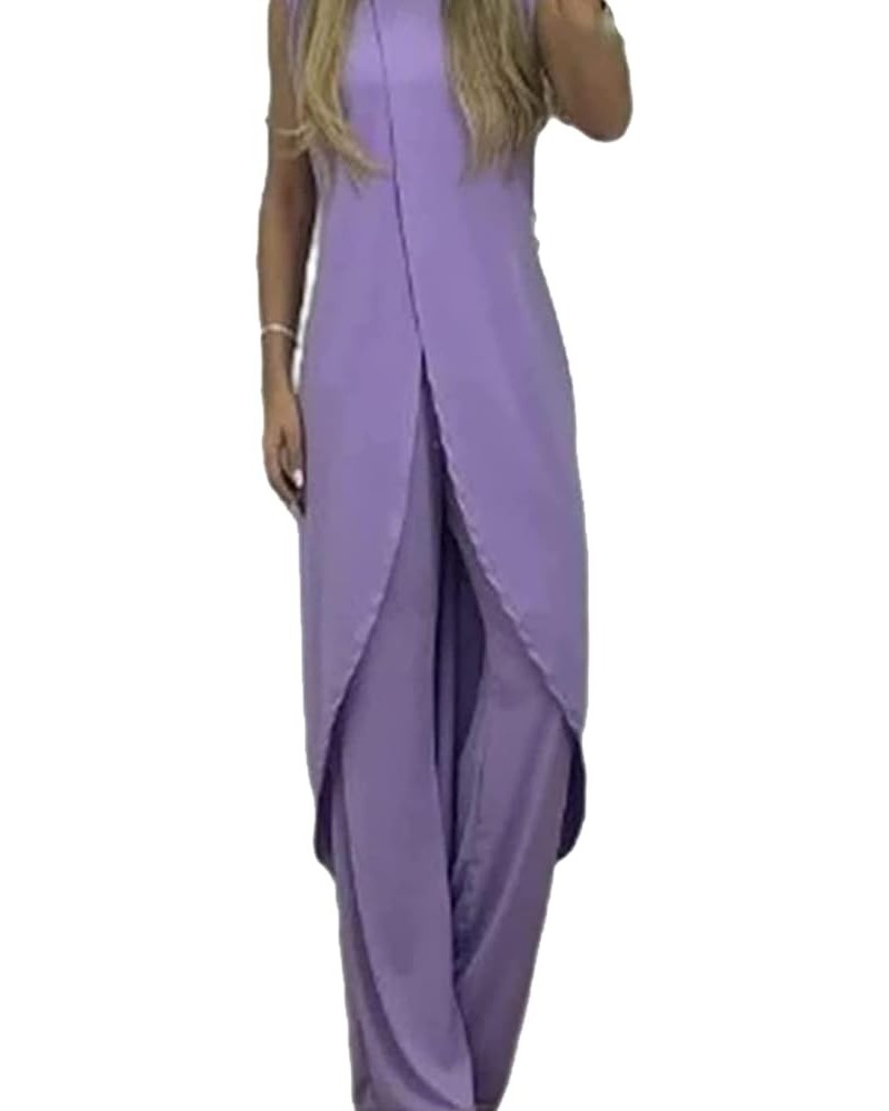 7 Colors Jersey Mature Women Suit,Vivianhan Jersey Mature Women Suit,Vivianhan Jersey Suit Purple Large $17.33 Suits