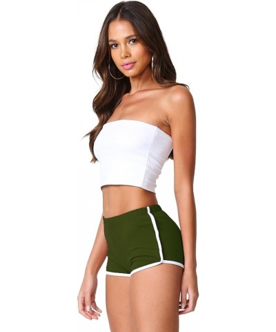 Women's Cotton Dolphin Shorts Dk Olive $11.52 Shorts