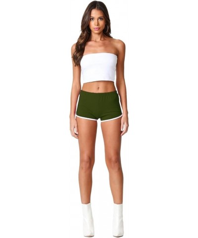 Women's Cotton Dolphin Shorts Dk Olive $11.52 Shorts