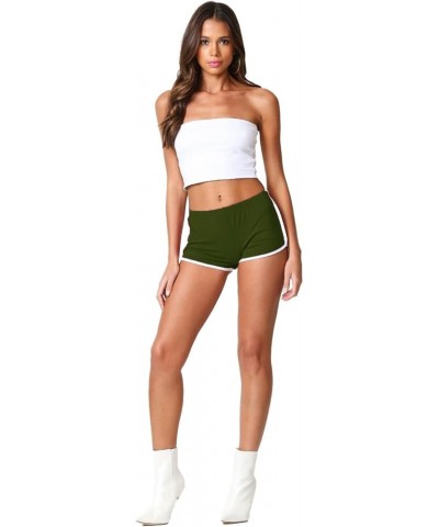 Women's Cotton Dolphin Shorts Dk Olive $11.52 Shorts