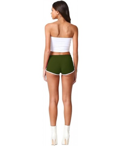 Women's Cotton Dolphin Shorts Dk Olive $11.52 Shorts