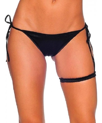 Women's Tie Side Extreme Scrunch Bottom Black $6.85 Swimsuits