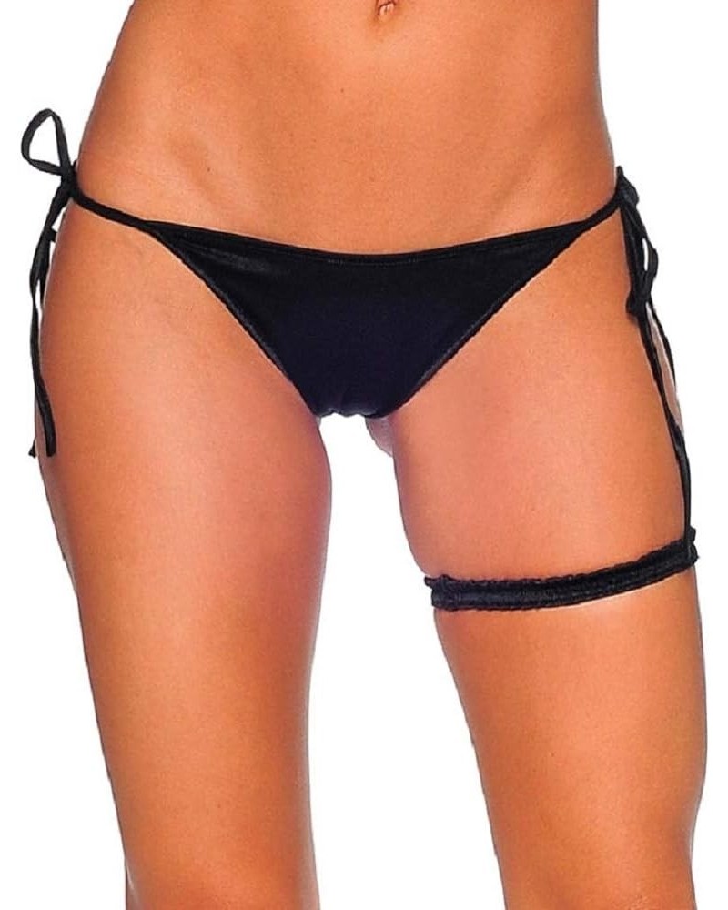 Women's Tie Side Extreme Scrunch Bottom Black $6.85 Swimsuits