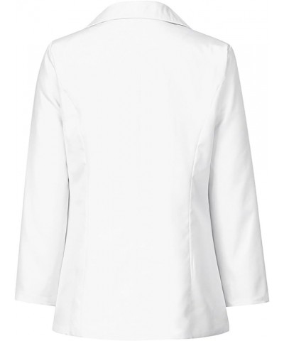 Fall 2023 Blazer Jackets for Women Casual Oversized Lapel Lightweight Blazer Open Front Long Sleeve Jacket Pockets White 4 $5...