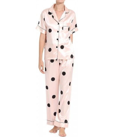 Silk Pajamas for Women Set Of 3 Soft Womens Pajama Sets Joggers Valentines Day Gifts for Women B-pink $10.78 Sleep & Lounge