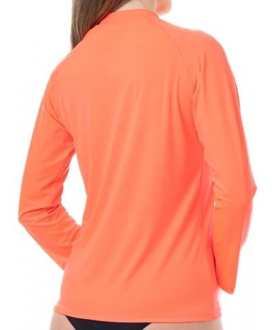 Womens Rash Guards Watersports Beach Life-Style Long Sleeves Shirts Quick Dry and Feature a UPF 50+ Protection Women Orange $...