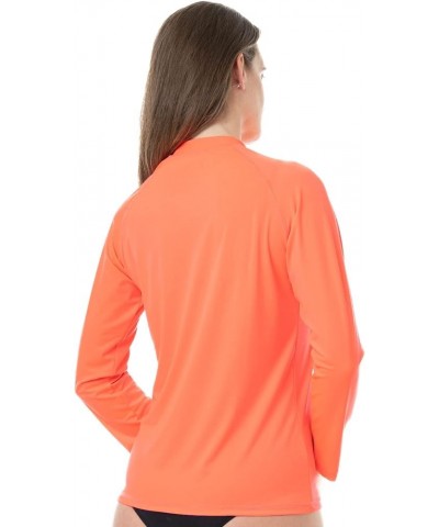 Womens Rash Guards Watersports Beach Life-Style Long Sleeves Shirts Quick Dry and Feature a UPF 50+ Protection Women Orange $...