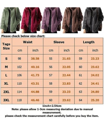 Padded Coat Stand-Collar Double-Faced Fleece Jacket, New Solid Color Spring Zip Up Warm CoatCoat Grey $13.49 Jackets