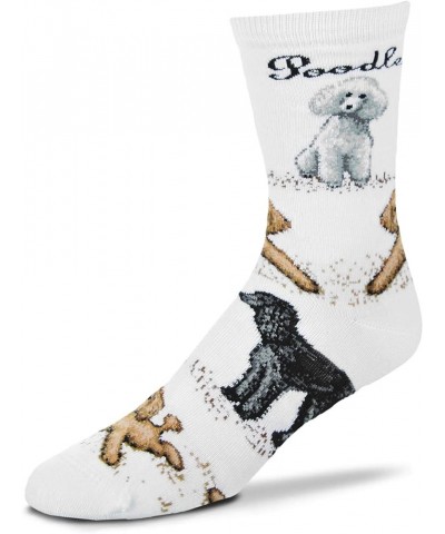 Women's Fbf Originals Novelty Dog Sock Poodle Poses $8.81 Socks