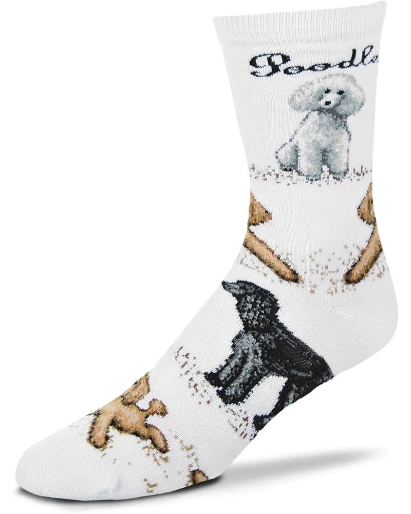 Women's Fbf Originals Novelty Dog Sock Poodle Poses $8.81 Socks