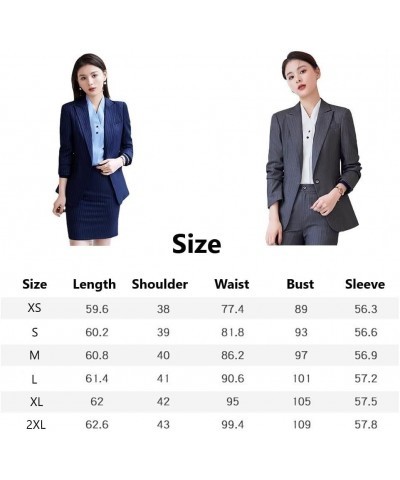 Women's Office Business Suits Trouser Suits Skirt Suits Blazers Classic Elegant Jacket Blazer-grey $30.23 Suits