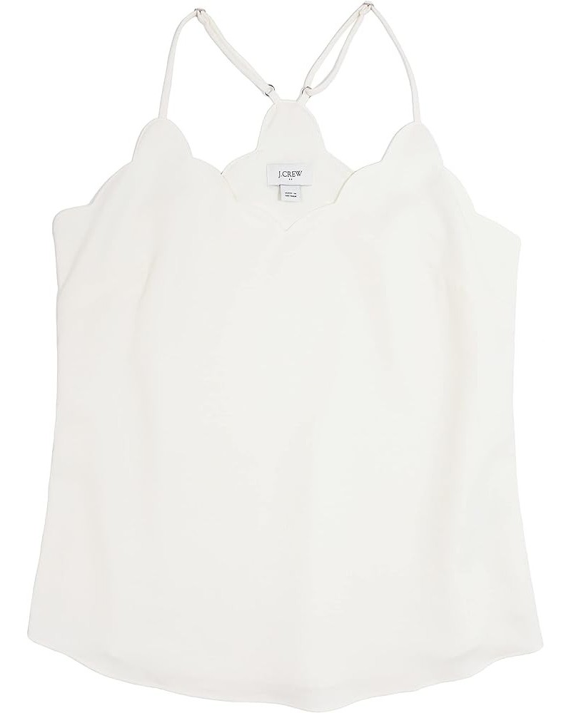 Women's Scalloped Crepe Cami Marine Salt $18.48 Tanks