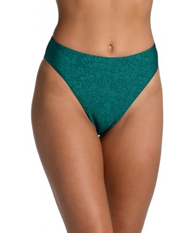 Women's Standard High Waist Pant Bikini Swimsuit Bottom Jade//Ditsy Spot $9.51 Swimsuits