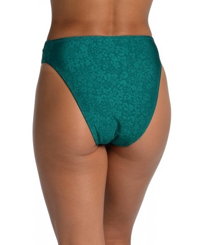 Women's Standard High Waist Pant Bikini Swimsuit Bottom Jade//Ditsy Spot $9.51 Swimsuits