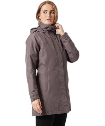 Womens Aden Insulated Waterproof Windproof Breathable Long Length Packable Hood Rain Coat Jacket 656 Sparrow Grey $53.35 Coats