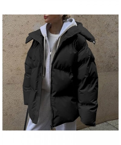 Women's Packable Down Jacket Hooded Puffer Jacket Lightweight Winter Coat Adult Medium Winter Coat A-black $26.26 Jackets