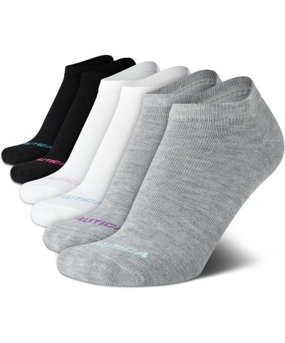 Women's Socks - Lightweight Athletic Low Cut Socks (6 Pack) Grey/White/Black $10.59 Activewear