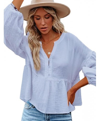 Women's Casual Light Blue $16.45 Blouses