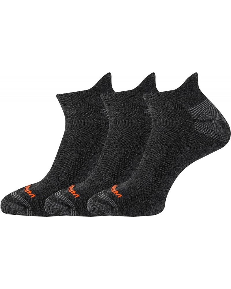 Men's and Women's Recycled Everyday Socks-3 Pair Pack-Repreve Mesh Low Cut Tab - Black $8.96 Activewear