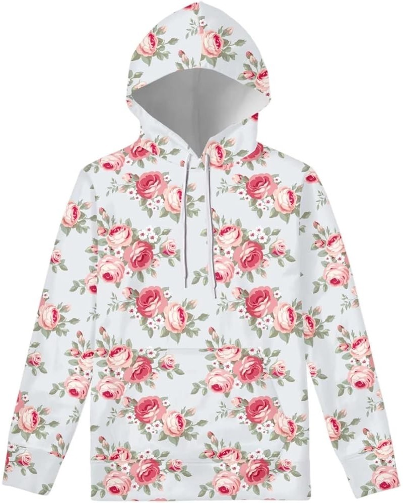 Tropical Flower Graphic Hoodies for Women Pullover Hooded Sweatshirts Teen Girls Fashion Long Sleeve Sweatshirt Tropical Flow...