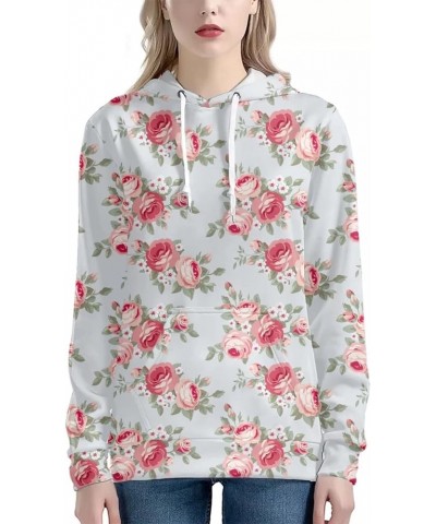 Tropical Flower Graphic Hoodies for Women Pullover Hooded Sweatshirts Teen Girls Fashion Long Sleeve Sweatshirt Tropical Flow...