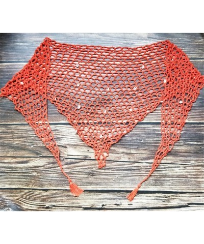 Swimwear Cover Up,Sexy Fashion Beach Hand Crochet Shawl Capelet Cover Up Sunscreen Net (SJJ6) Orange 1 $10.12 Swimsuits