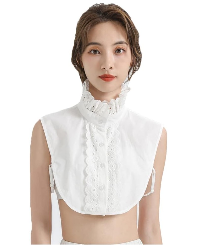 Half Shirt Blouse Collar Fake Collar Detachable Dickey Collar False Collar for Women Girls 154white $8.99 Blouses