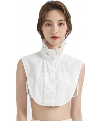 Half Shirt Blouse Collar Fake Collar Detachable Dickey Collar False Collar for Women Girls 154white $8.99 Blouses